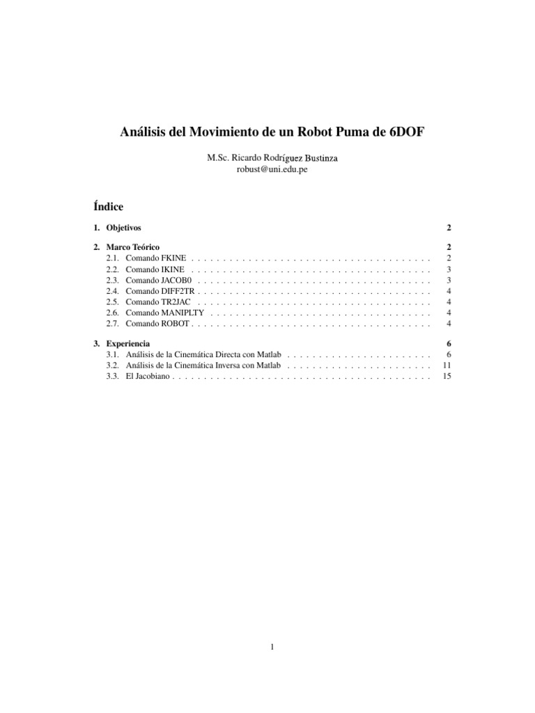 Desviarse Malgastar a menudo Puma 560 | PDF | Matriz (Matemáticas) | Sistema coordinado