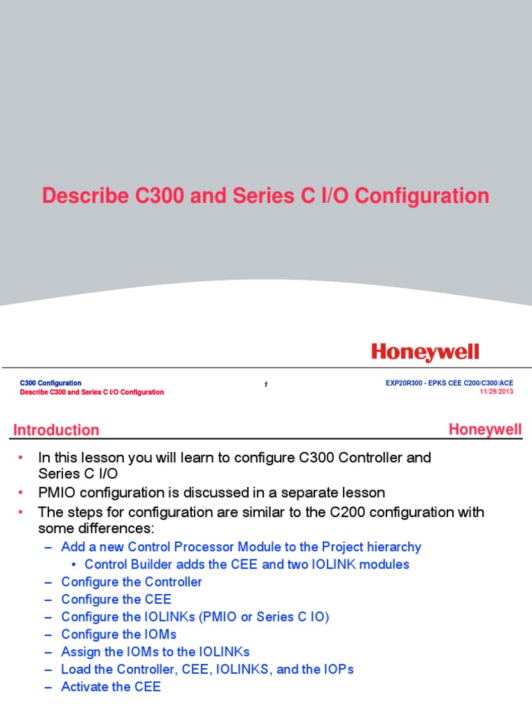C300 Controller I/O Configuration Guide | PDF | Computer Hardware ...