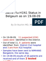 Swine Flu-H1N1 Status in Belgaum As On 19-08-09-Nuchin