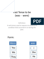 Past Tense To Be (Was - Were)