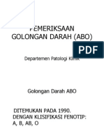 Pemeriksaan Gol Darah