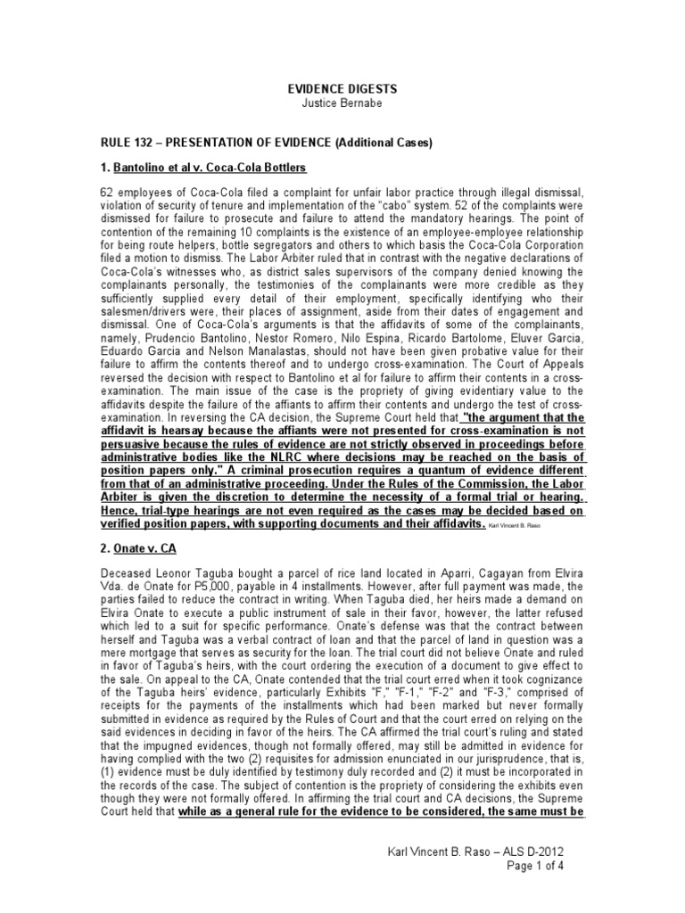 RULE 132 Additional | PDF