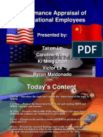 International Employees: Performance Appraisal of