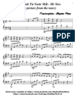 Bức tranh từ nước mắt piano sheet