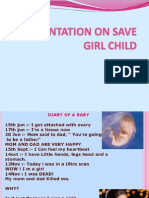 Save Girl Child A Presentation