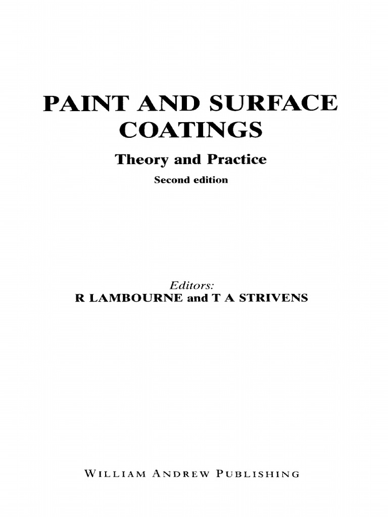 Paint and Surface Coatings PDF Intellectual Works Business