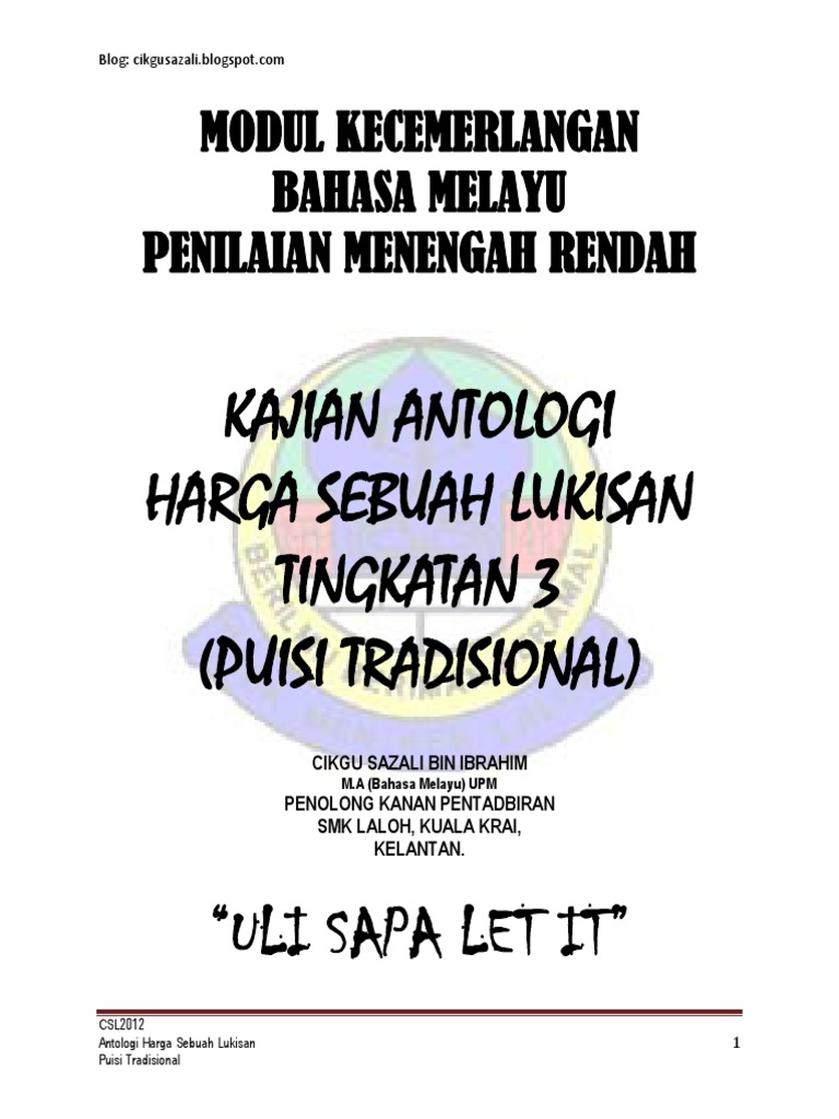 Unduh Gratis Gambar Harga Sebuah Lukisan Puisi Tradisional Terbaru by www.cikimm.com