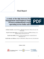 Link between Performance Management and Employee Engagement in Western MNCs in India and China