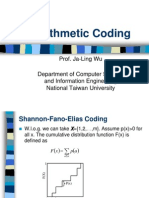 Data Compression Arithmetic Coding