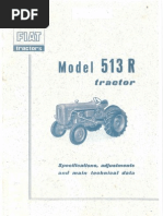 Radioničko Uputstvo Za Traktor Fiat 513R