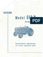 Radioničko Uputstvo Za Traktor Fiat 513R
