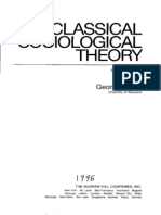 Classical Sociology Theory by George Ritzer