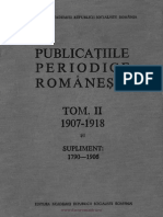 Publicatiile Periodice Romanesti Vol 2 1907 1918