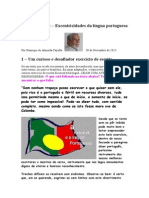 Crónica Nº 172 - Excentricidades da língua portuguesa.