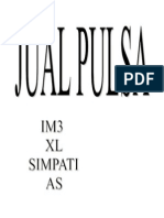 Jual Pulsa