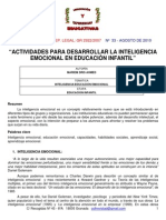 Actividades Para Desarrollar La Inteligencia Emocional