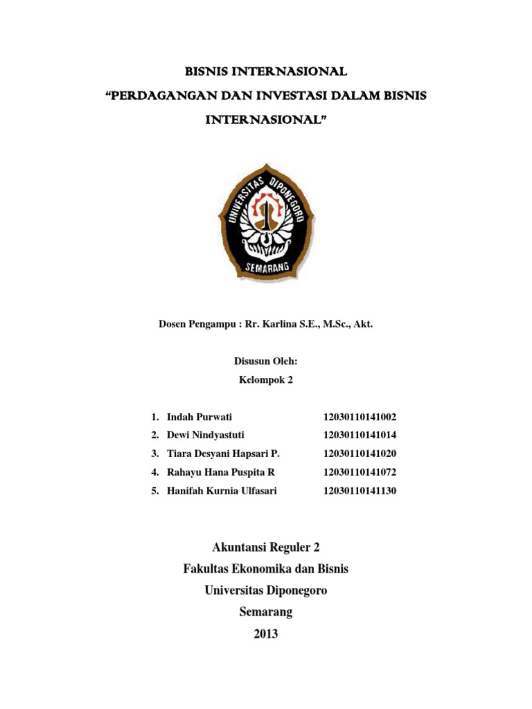 Makalah bisnis internasional pdf
