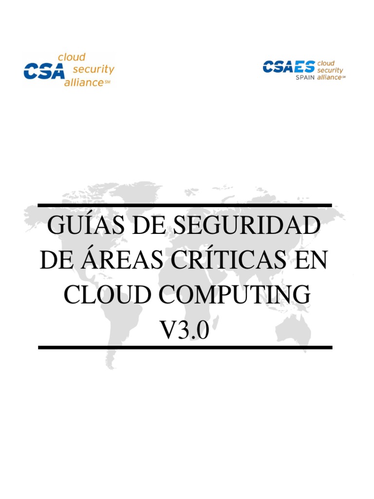GUÍA de Seguridad de Areas Críticas en Cloud Computing v3 | PDF ...
