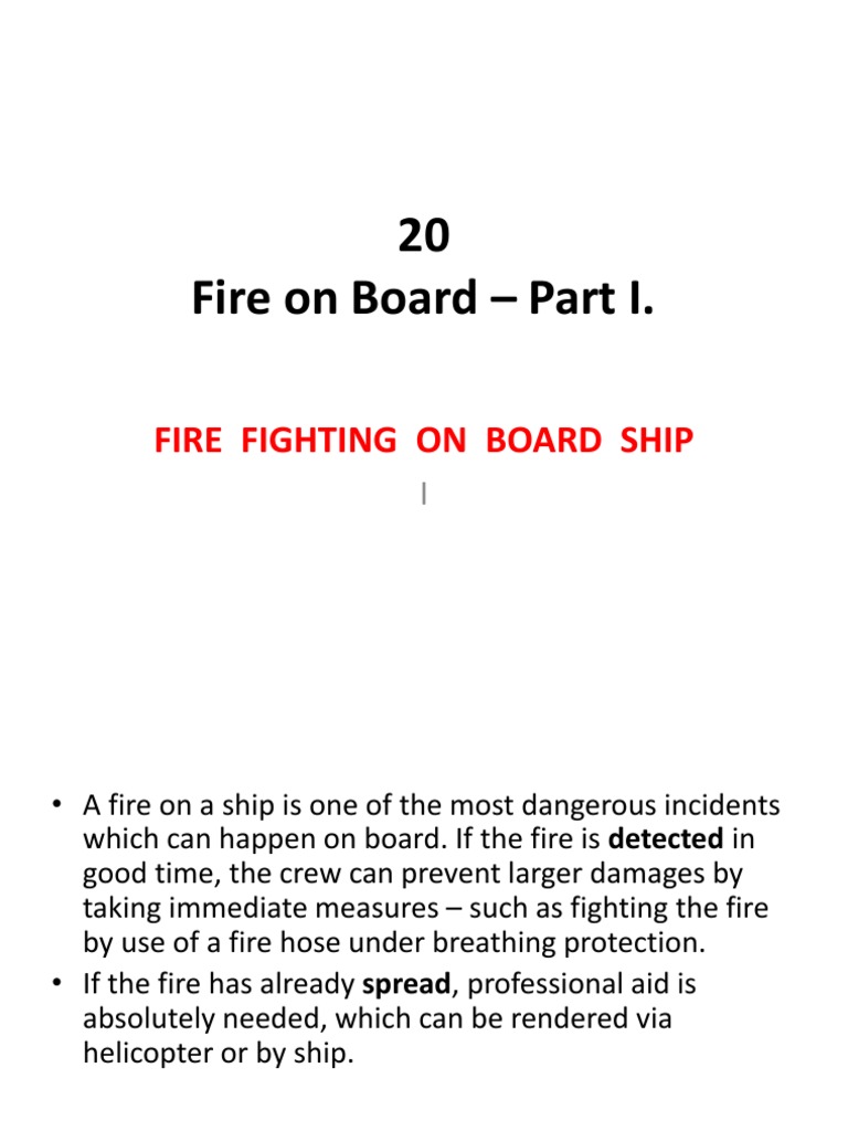 Fire On Board PDF