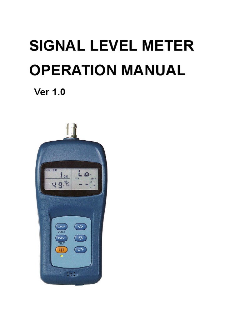 Signal Level Meter Battery Charger Battery (Electricity)