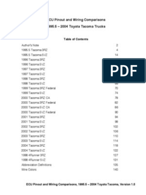 2003 Toyota Tacoma Factory Service Manual Sa 24