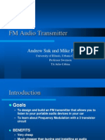 FM Audio Transmitter: Andrew Suk and Mike Portscheller