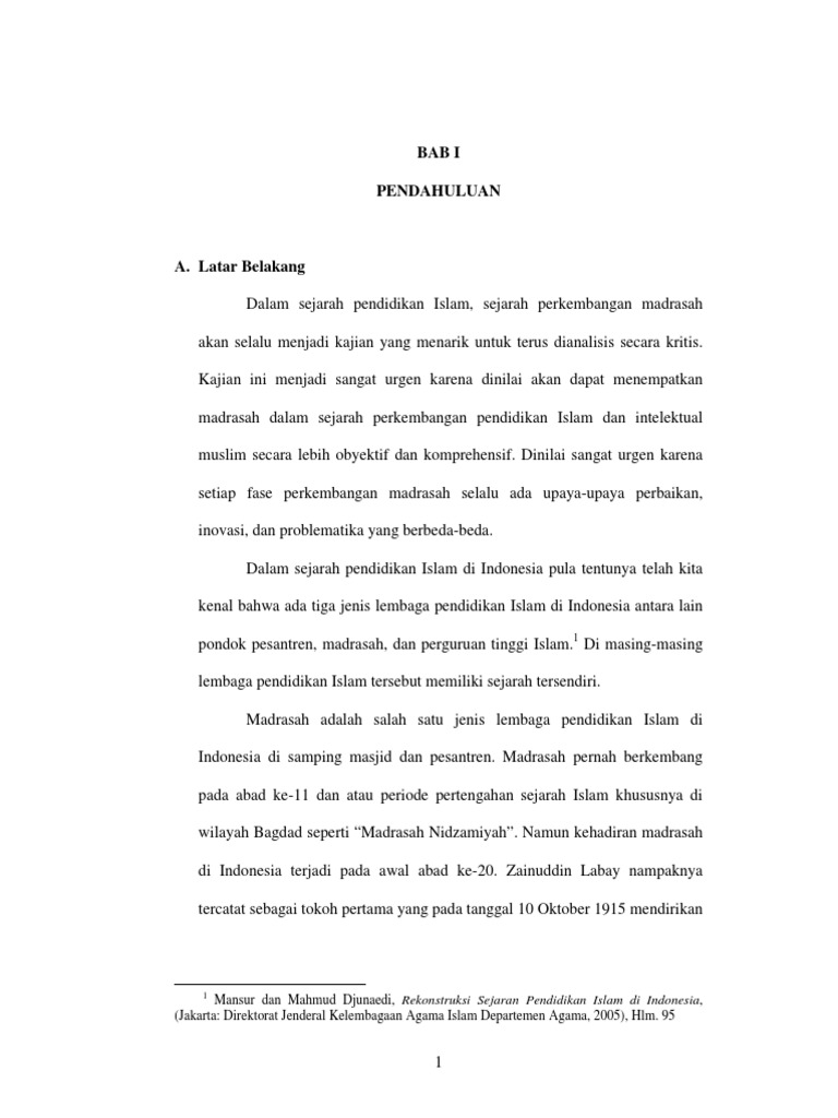 Sejarah Pendidikan Islam Di Indonesia