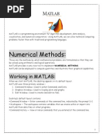 MATLAB
MATLAB lab manual
numerical methods and matlab
