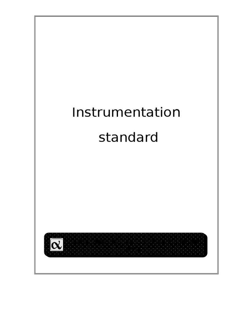Instrumentatio Standard: Alpha Project Services Private Limited | PDF