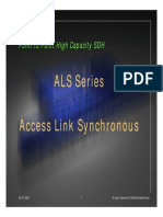 ALS Series Access Link Synchronous: Point To Point High Capacity SDH