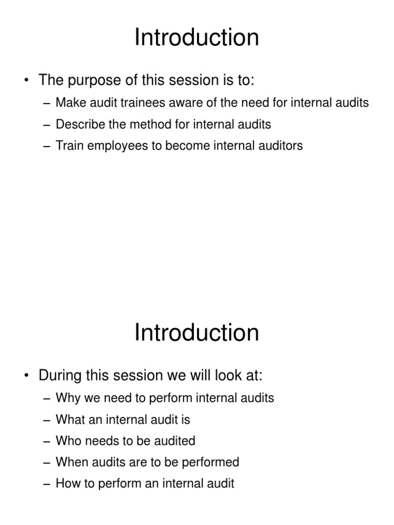 Internal Audit Training Guide | PDF | Internal Audit | Audit