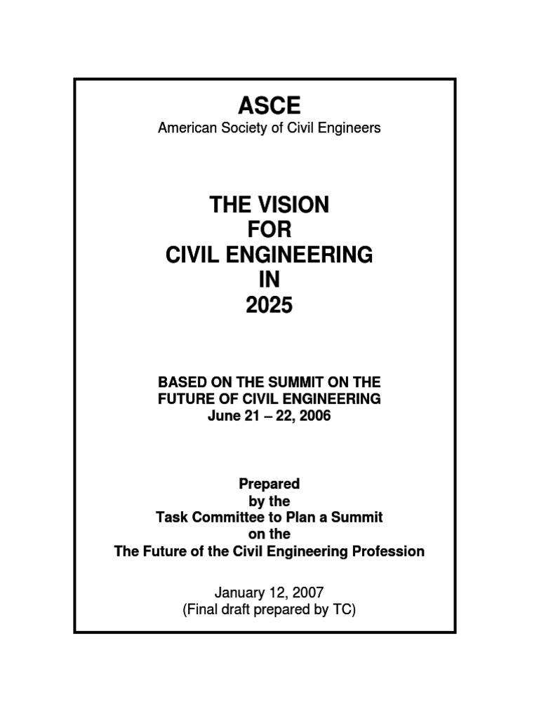 CE Vision 2025 | PDF | Sustainability | Engineering