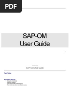 Sap HR Om User Manual