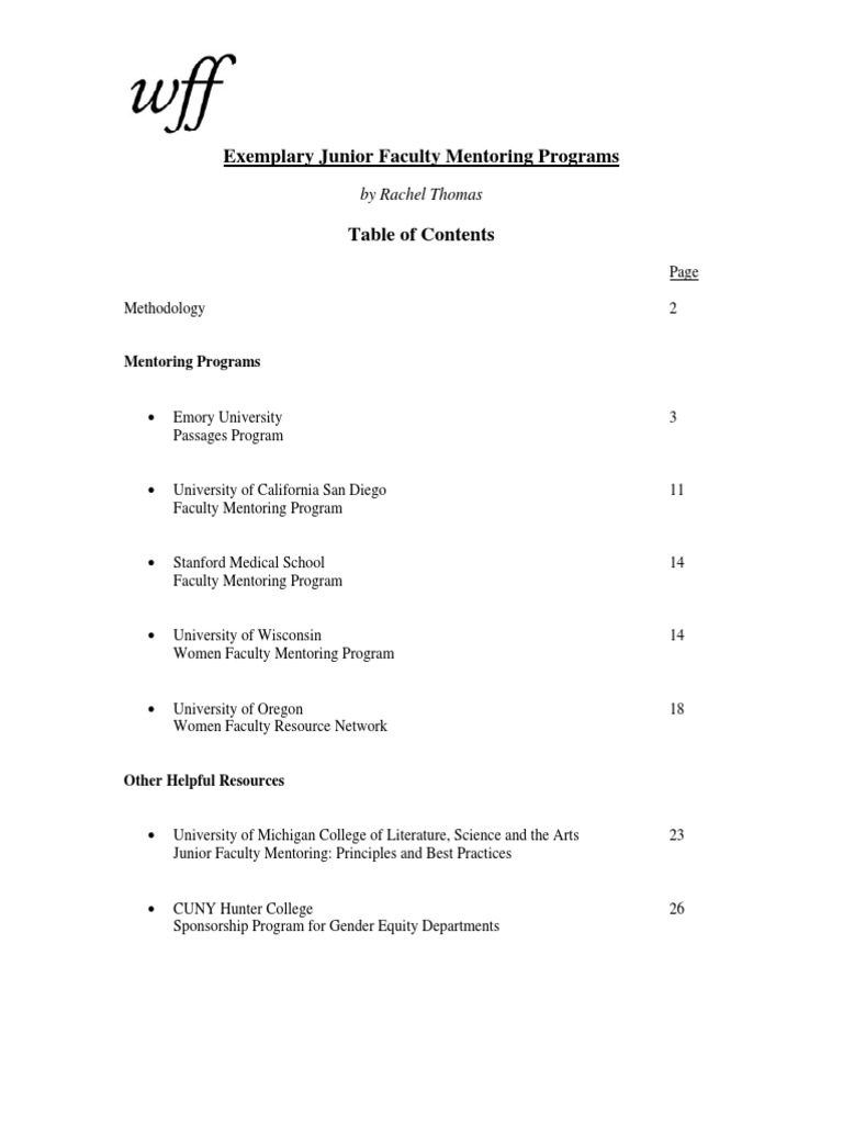 UCSD Faculty Mentoring Programs | PDF | Mentorship | Postgraduate Education