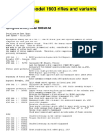 Springfield Model 1903 Rifles and Variants - Serialization Charts