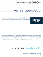 Alcatel Onetouch 6040 Quick Guide - Serbian