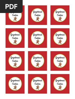 Gingerbread Printable Pg 1