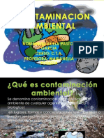 Contaminacion Ambiental Diapositiva Primero A