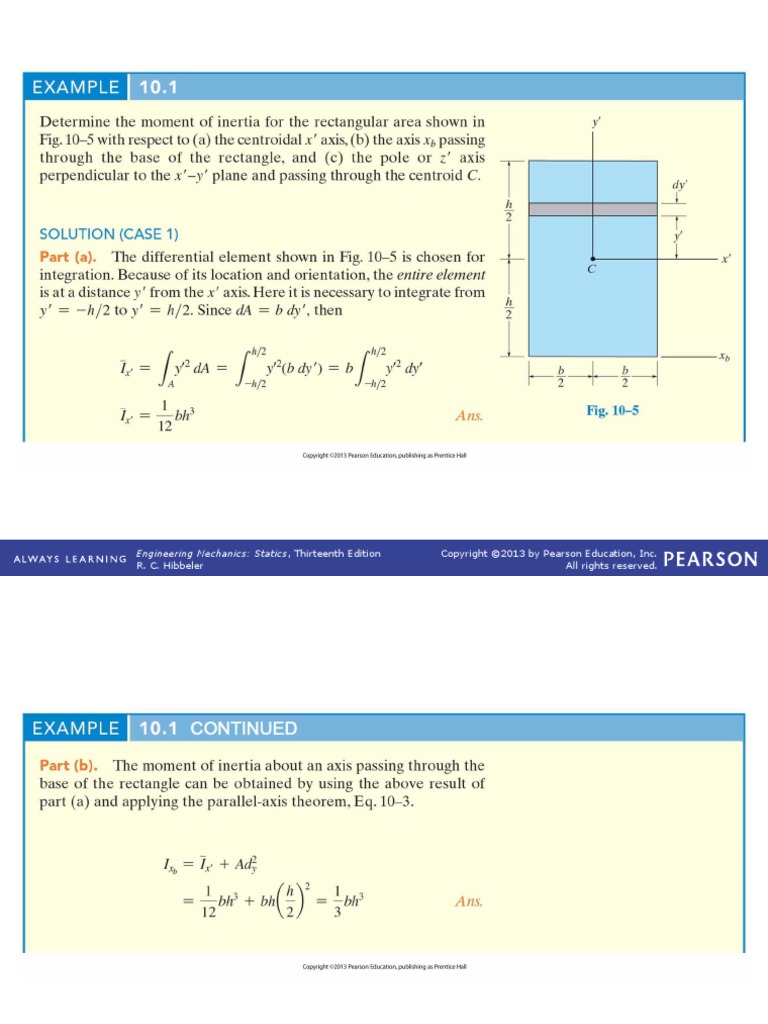 EXAMPLE 10.1: Engineering Mechanics: Statics, Thirteenth Edition | PDF ...