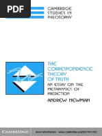 Andrew Newman - The Correspondence Theory of Truth