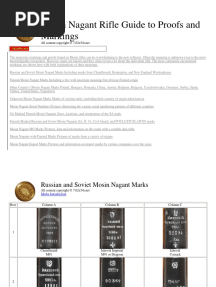 Mosin Nagant Rifle Guide To Proofs and Markings