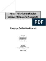 PBIS - Positive Behavior Interventions and Supports: Program Evaluation Report