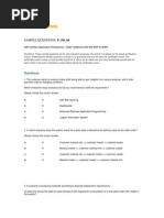 P SD 64 Sample Questions at Jan 2010