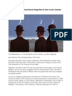 London Visit Inspired René Magritte To Don Iconic Bowler Hat