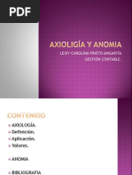 AXIOLIGÍA Y ANOMIA