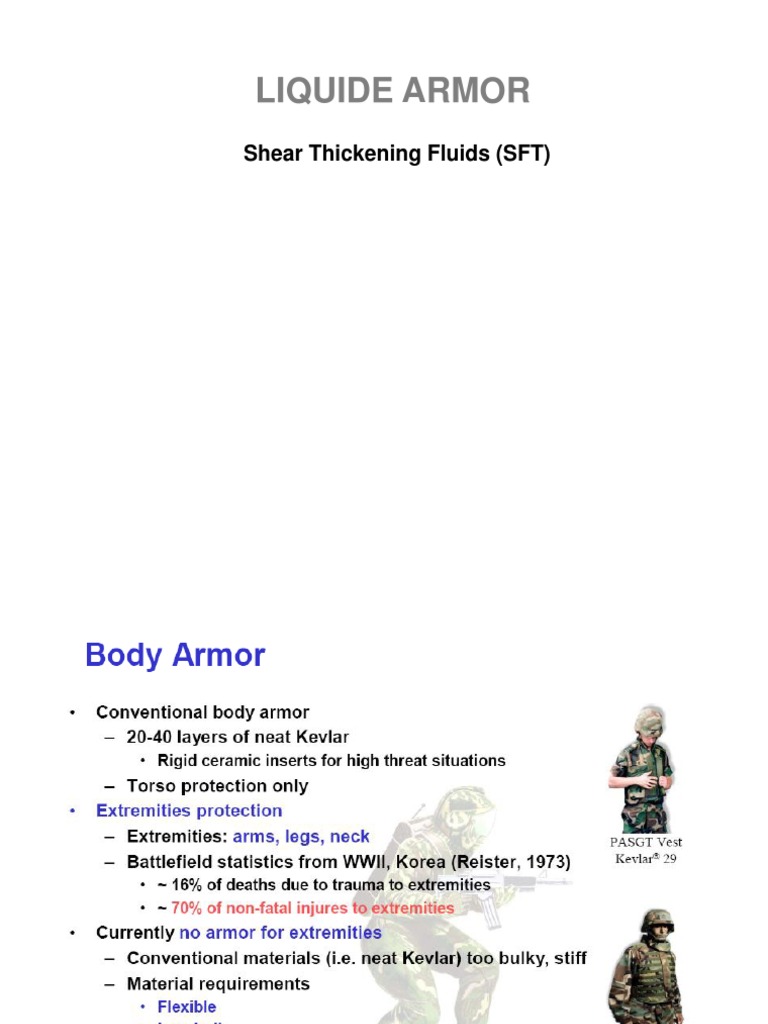 STF-Enhanced Kevlar Body Armor | PDF | Technology & Engineering