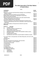 Attachment 15 The Silent Genocide of The Boer Nation in South Africa Index