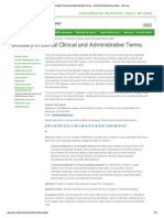 Glossary of Dental Clinical and Administrative Terms