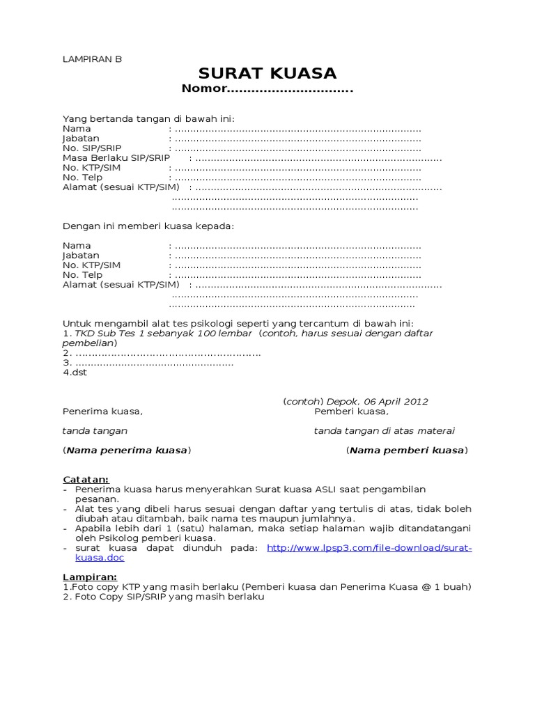 Surat Kuasa