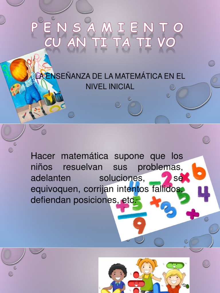 La Enseñanza De La Matemática En El Nivel Inicial | Números | Física y ...